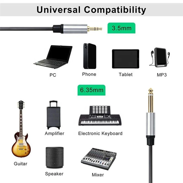 3.5mm To Quarter Inch Cable price