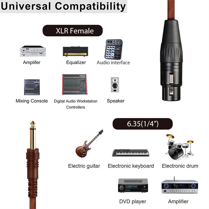 XLR Female To 6.35mm price